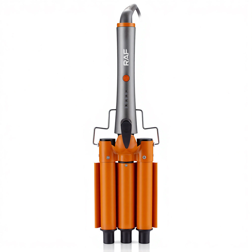 RAF European Standard Hair Styling Comb Non-Damaging Hair Straightening and Curling Dual-Use Electric Curling Iron Hair Straightener for Home Use R0425