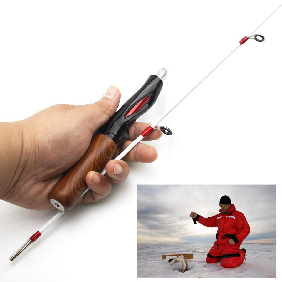 One Piece Ice Fishing Rod Winter Fishing Rod Shrimp Rod Raft Rod Boat Rod Fishing Rod Spinning Reel Fishing Gear Set