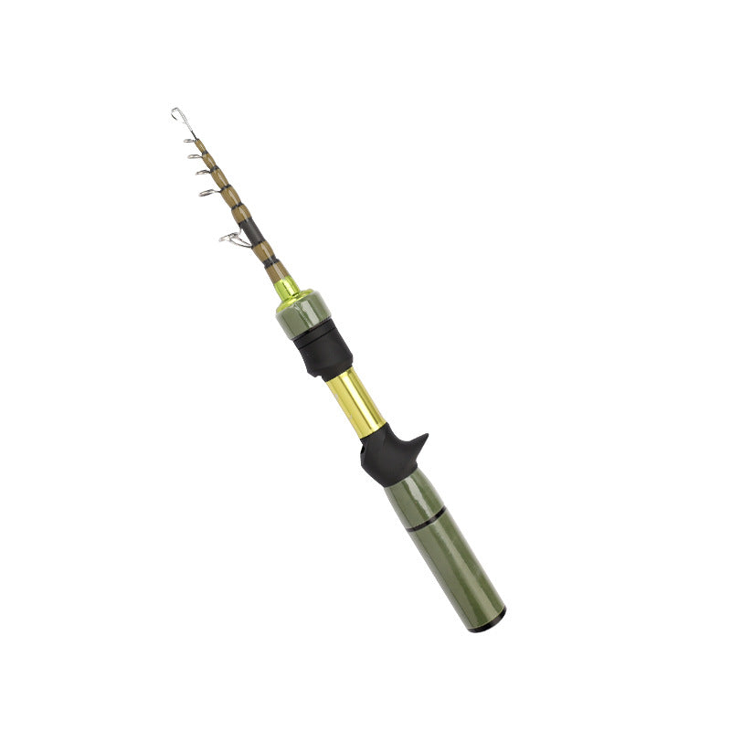 Ultra Short Mini Micro Rod Telescopic Lure Rod Portable Multi-Section UL Stream Mouth Rod Micro Lure Rod