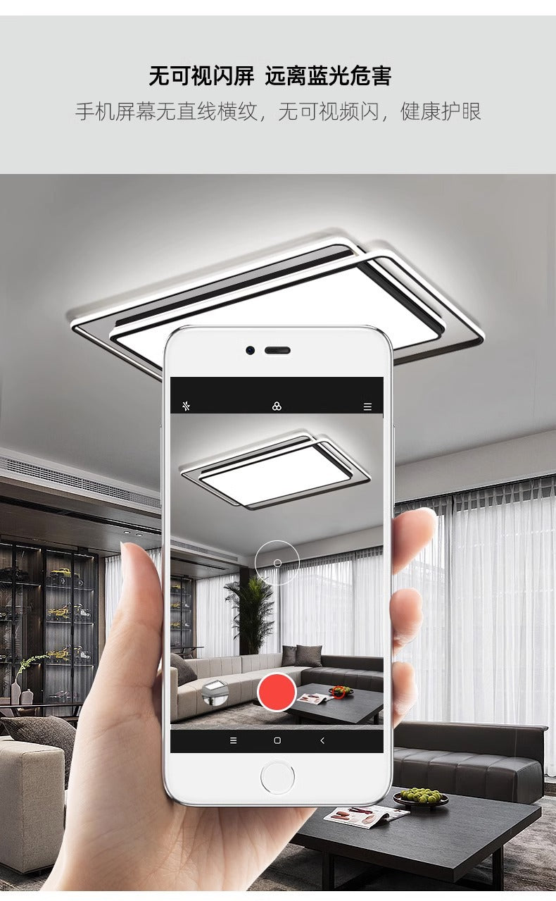 Living Room Lamp Main Lamp Ultra-Thin High-End Zhongshan Lighting Modern Simple Elegant Full Spectrum Eye Protection Bedroom Ceiling Lamp