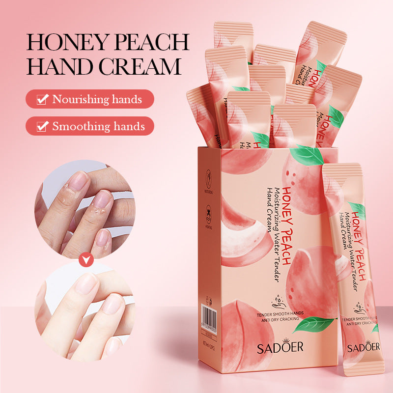 Pure English Hand Cream Box SADOER Avocado Peach Grapefruit Hydrating Hand Cream  Wholesale