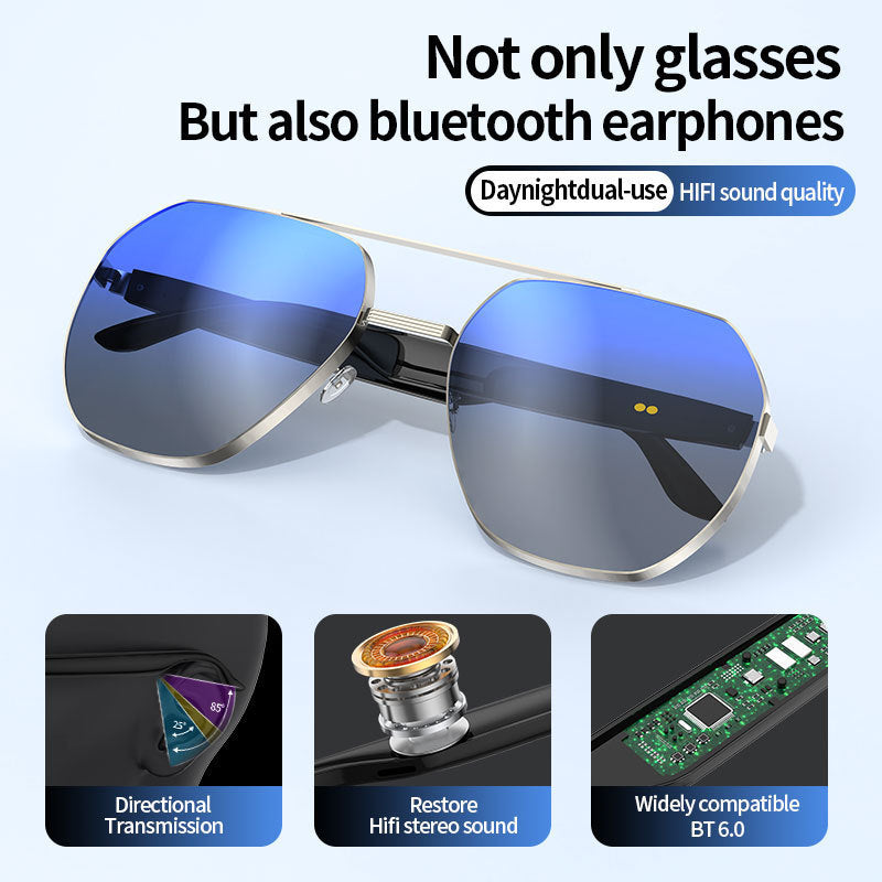 New Hot-Selling Smart AI Bluetooth Glasses for Business Calls TWS Bluetooth Headset Smart Glasses