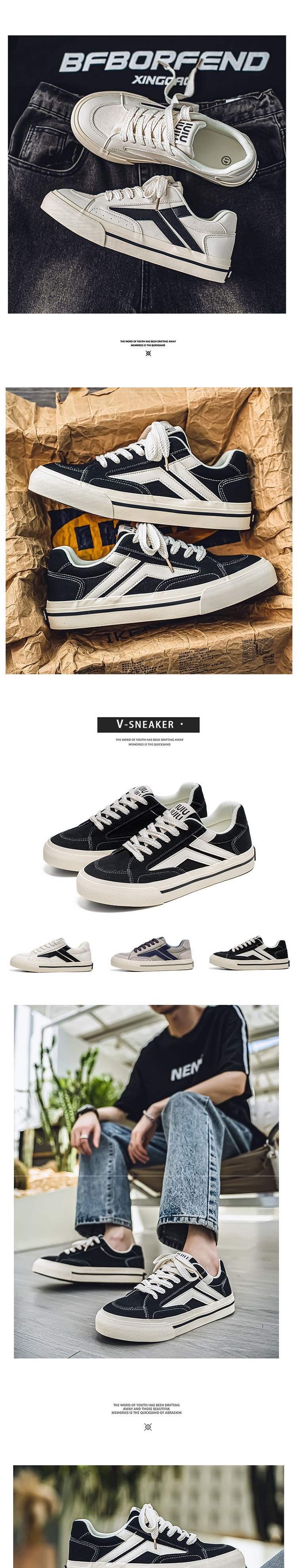 Canvas Shoes for Men, Autumn Trendy Versatile Casual Sneakers, Niche Design Student Sports Thick-Soled Height-Increasing Black Cloth Shoes