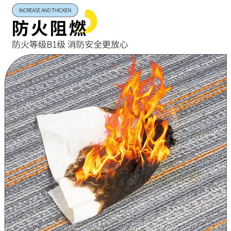 pvc Carpet Floor Stickers Self-Adhesive Commercial Imitation Carpet Ground Renovation Special Plastic Floor Stickers for Cement Floors