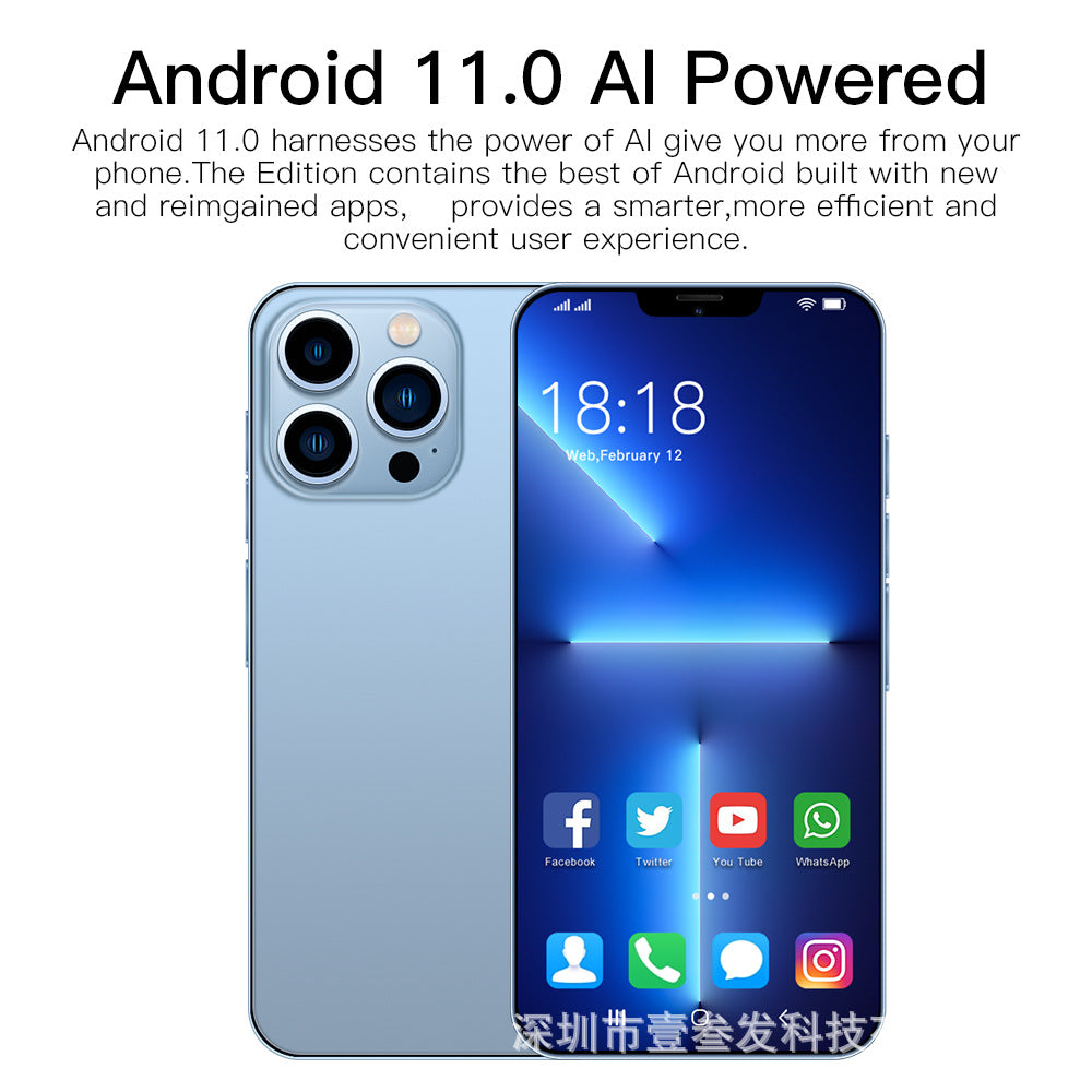 I15 Pro Max Popular2+16G 6.53Large Screen All-in-One Computer Factory5G New Mobile Phone