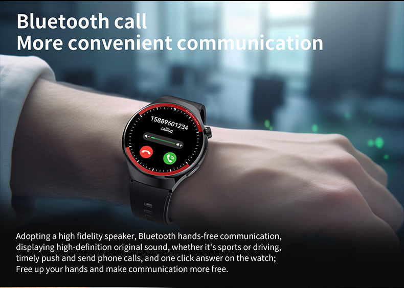 Watch4 Pro+Smart Watch1.52inch Bluetooth Call Heart Rate Blood Oxygen Message Reminder Sports Watch
