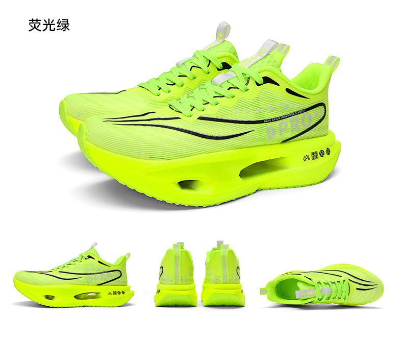 Summer Red Rabbit9PRO New Popcorn Carbon Plate Hollow Running Shoes Breathable Jacquard Comfortable Casual Sports Shoes