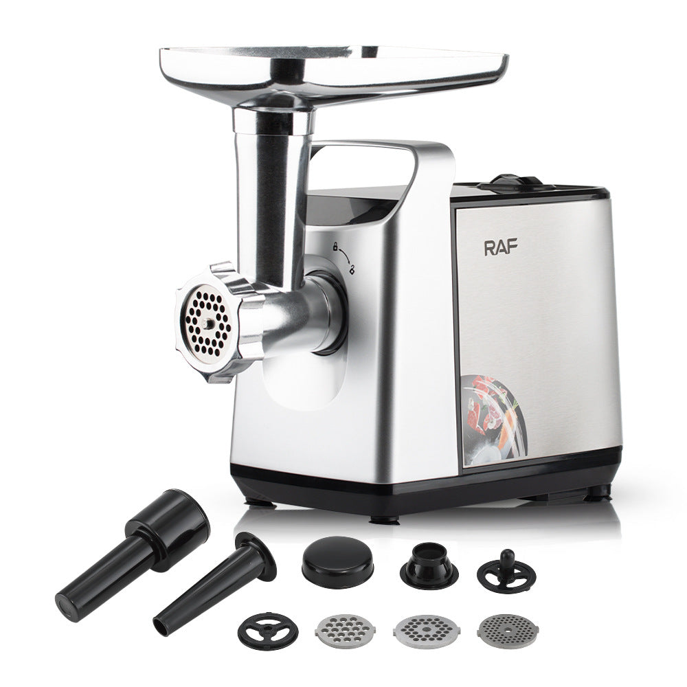RAF European Standard American Standard Small Household Meat Grinder1200w Meat Grinder Stainless Steel Blender R.3396