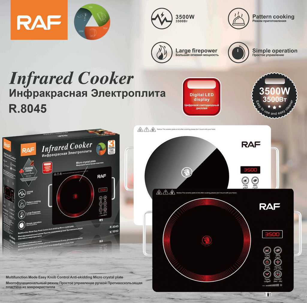 RAF European Standard Electric Ceramic Stove for Home Use, Multi-Functional High-Power Stir-Fry Hot Pot Induction Cooker, Countertop Electric Stove for Stir-Frying and Cooking