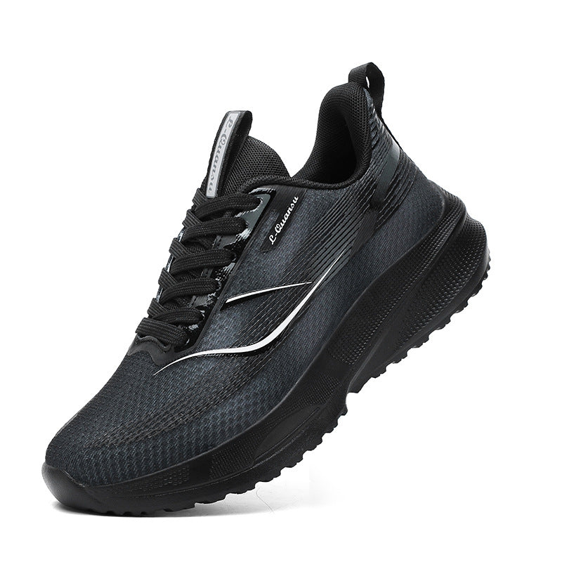 秋季女士减震轻便跑步鞋网面透气休闲鞋防滑爆米花软底女士透气舒适