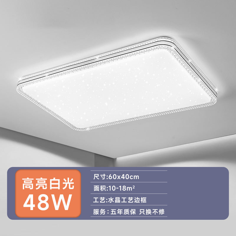 led Ceiling Lamp Master Bedroom Lamp Simple Modern Living Room Lamp Round Room Study Romantic Starry Sky Light Fixture