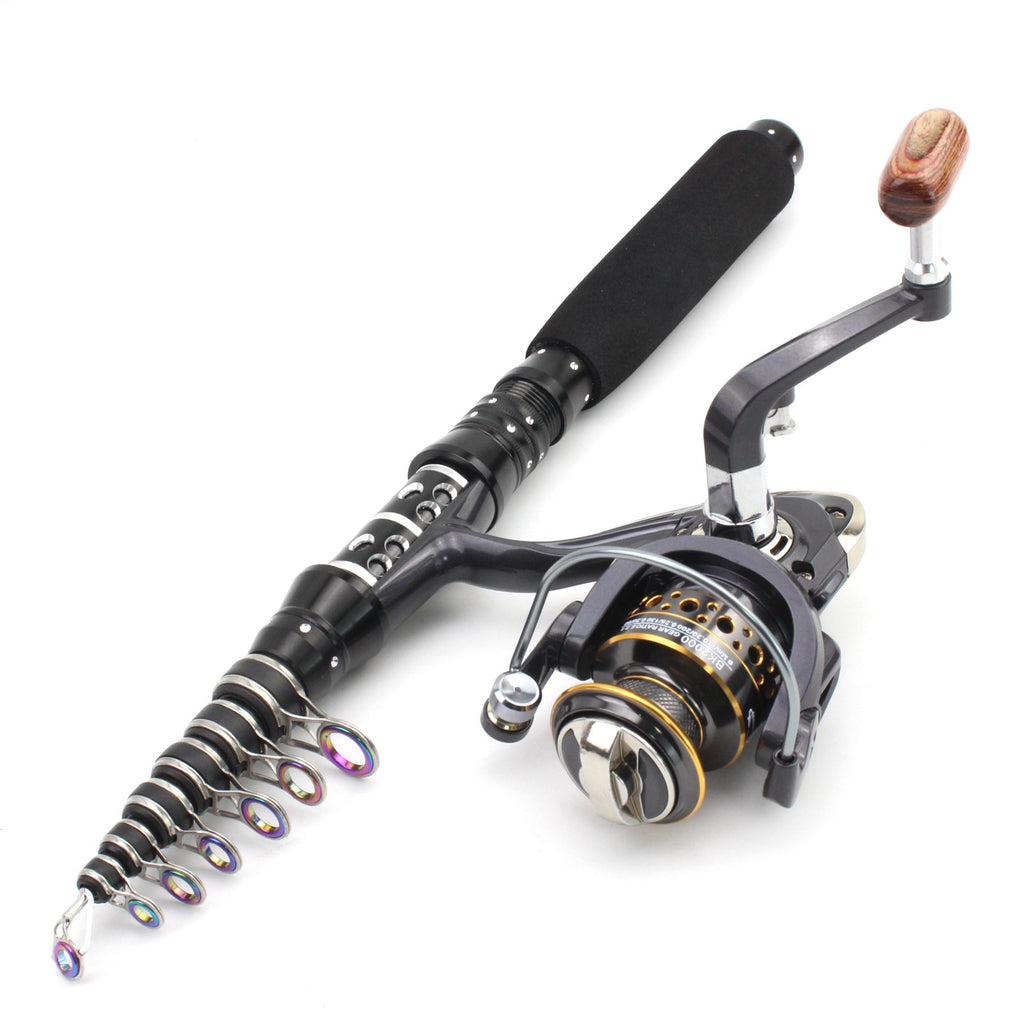 Fishing Gear: Ultra-Short Portable Telescopic Fishing Rod, Small Sea Rod, Rock Fishing Long Casting Rod, Fishing Set