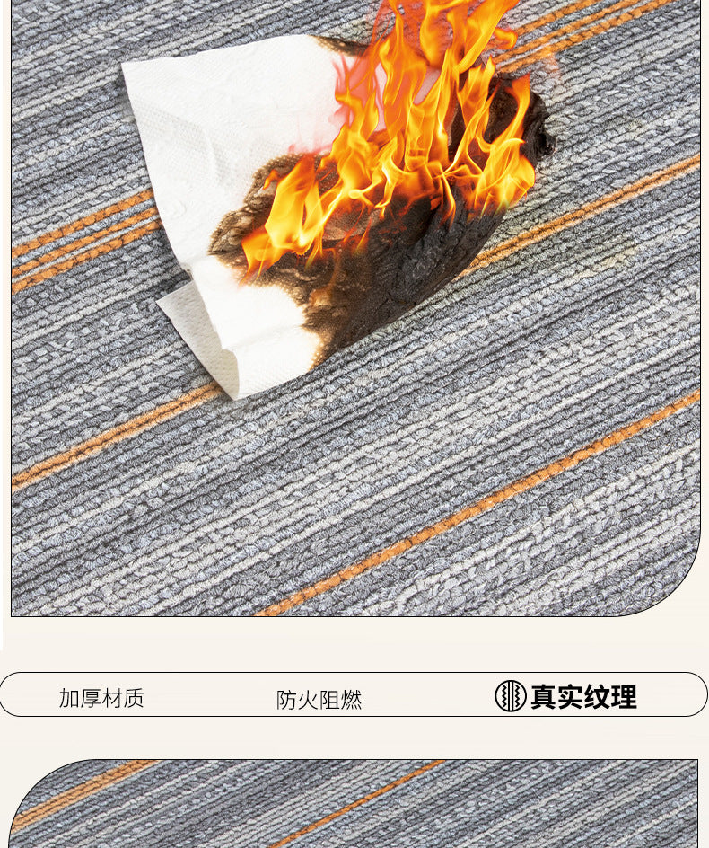 pvc Carpet Floor Stickers Self-Adhesive Commercial Imitation Carpet Ground Renovation Special Plastic Floor Stickers for Cement Floors