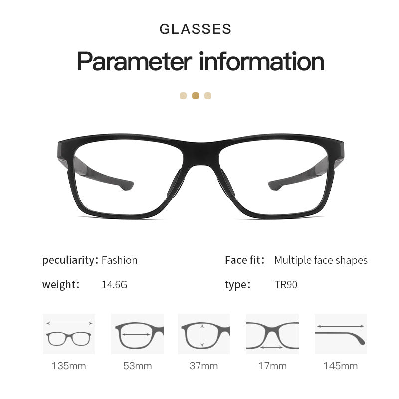 New Sports Leg Glasses Wholesale In Stock Export TR New Frame Eyeglasses