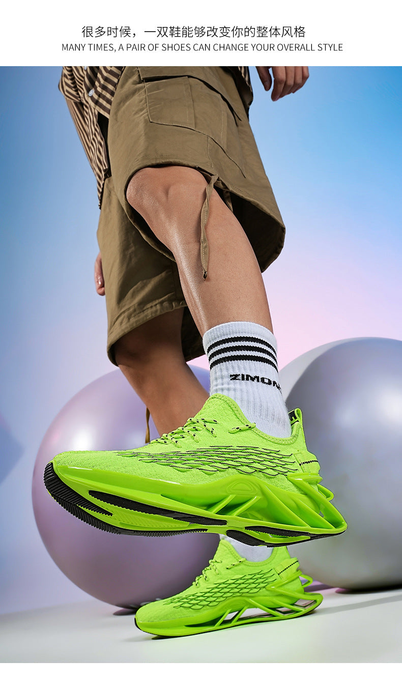 2025Spring and Summer New Large Size Men's Sports Running Shoes Versatile Student Blade Shoes Casual Trendy Shoes for Men