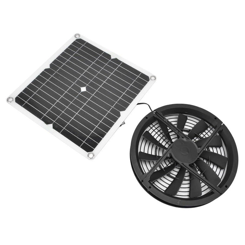 Factory Direct Solar Panel Kit Exhaust Fan Solar Photovoltaic Panel Suitable for Outdoor Chicken Coops Greenhouses Warehouses