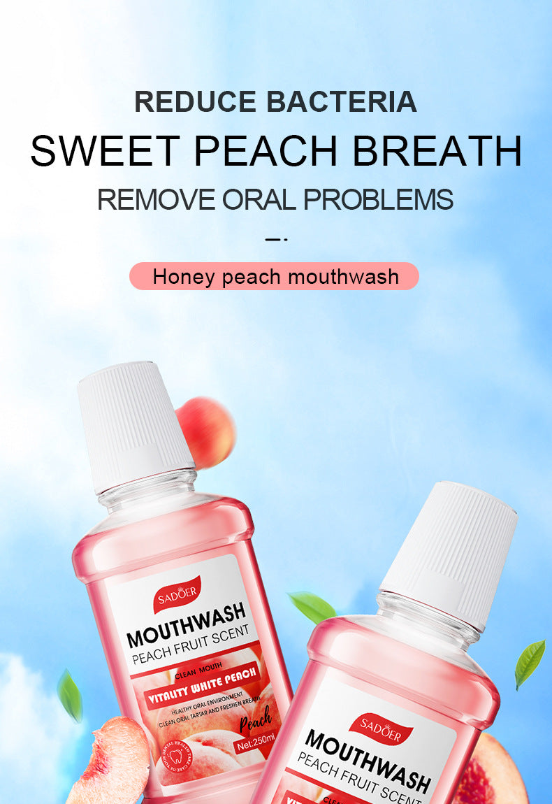All English Mouthwash250ml  SADOER Peach Mint Lemon Oral Care  Foreign Trade Wholesale