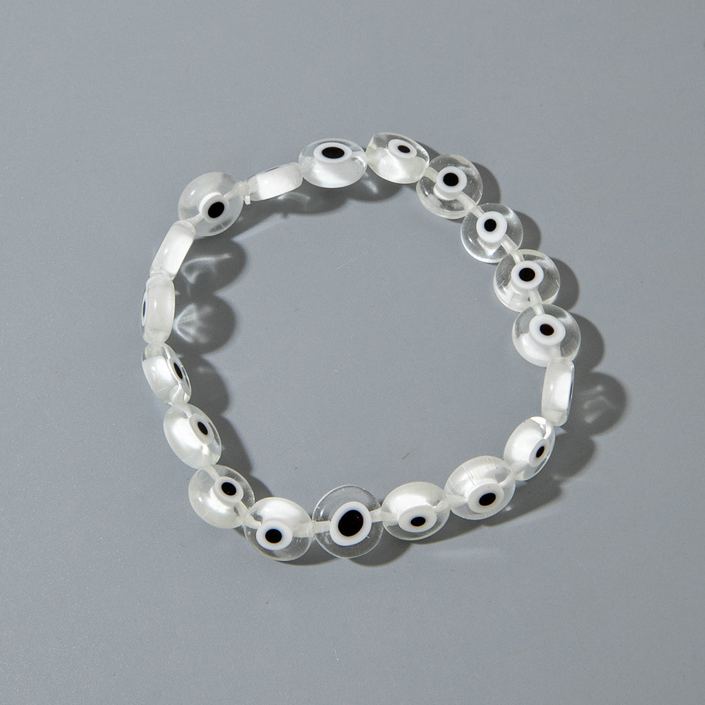 European and American Ornament Bohemian Devil's Eye Beaded Bracelet  Fashionable and Unique Eye Elastic Bracelet Wholesale