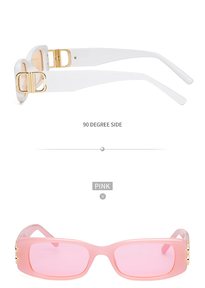 New Small Frame Sunglasses for Women, European and American Fashion, Internet Celebrity Style, High-End Glasses Trend sunglasses