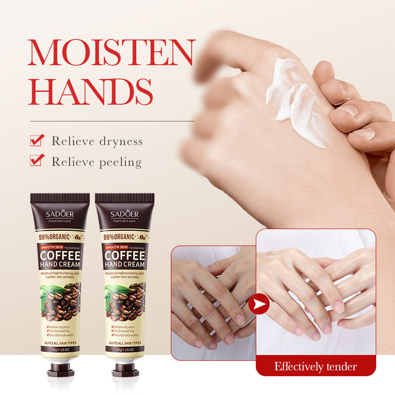 Full English Coffee Hand Cream30g SADOER Moisturizing, anti-chapped, hydrating hand cream for  foreign trade wholesale