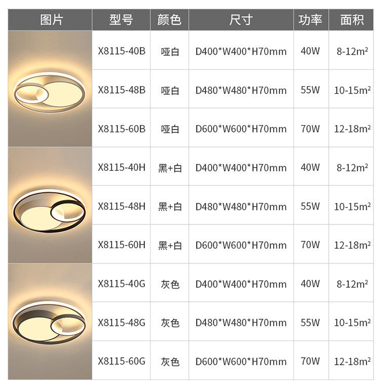 Full Spectrum Creative Nordic Master Bedroom Ceiling Light Simple Modern Home Study Light led Room Lighting Fixtures