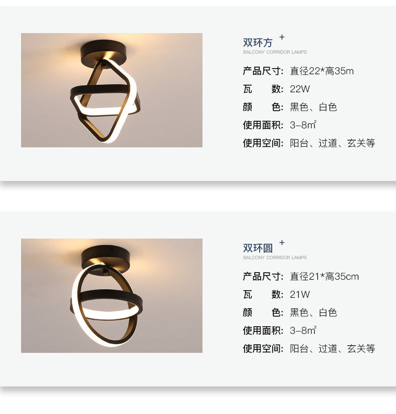 exclusive aisle lights balcony lights LED Modern Minimalist Nordic Creative Personality Cloakroom Living Room Entrance Light