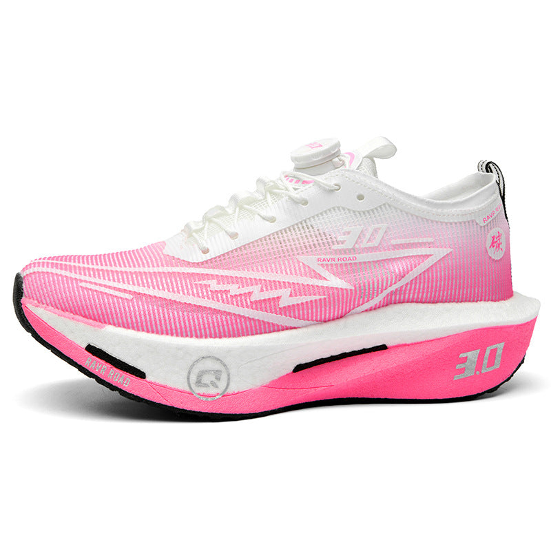 Summer New Fashion Breathable Comfortable Durable Running Shoes Men's Shoes Real Carbon Plate Cushioning High Elasticity Couple Sports Shoes