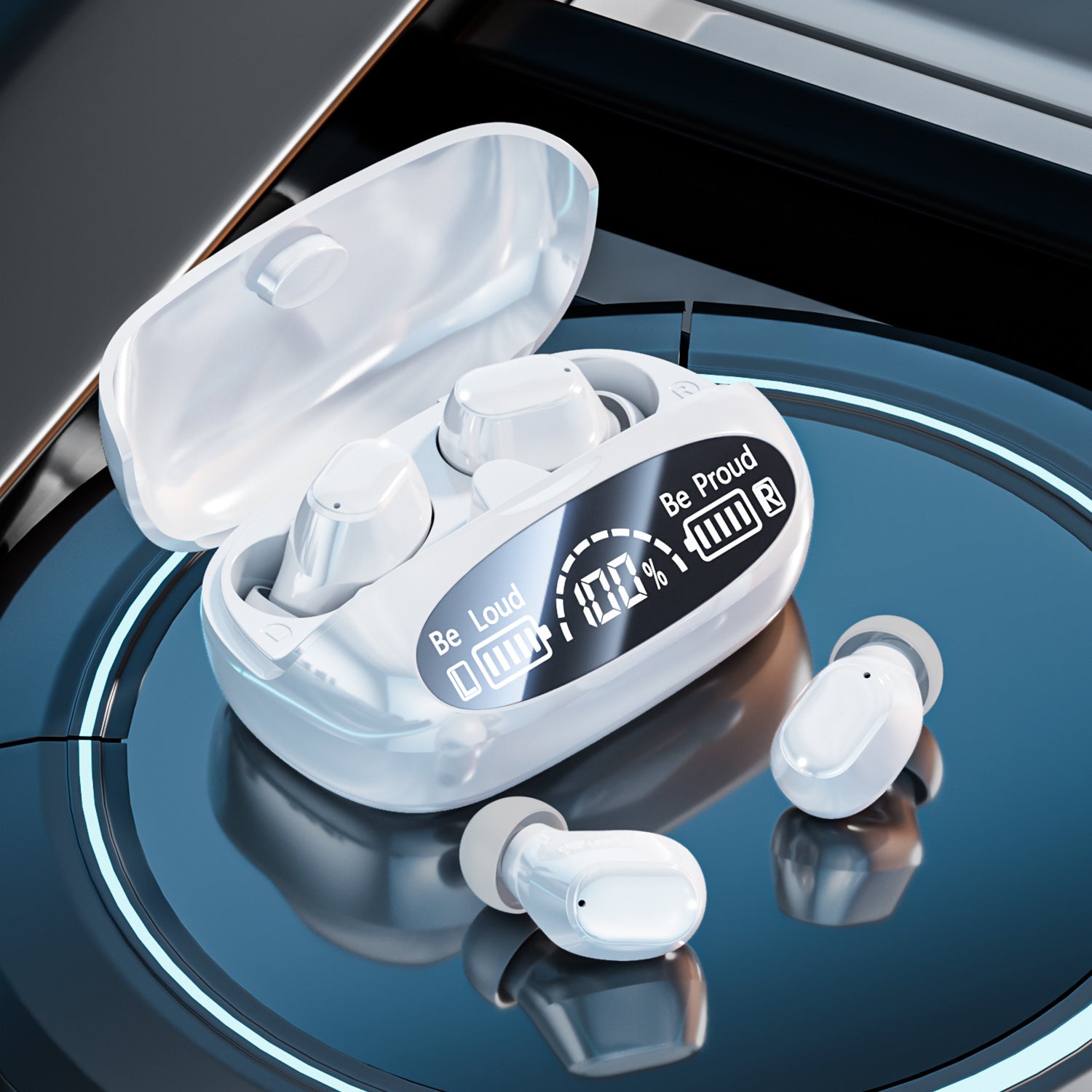 New M151Digital Display Headphones Ultra-Long Battery Life Mini In-Ear Comfortable Long-Wear Private Model Wireless Bluetooth Earphones