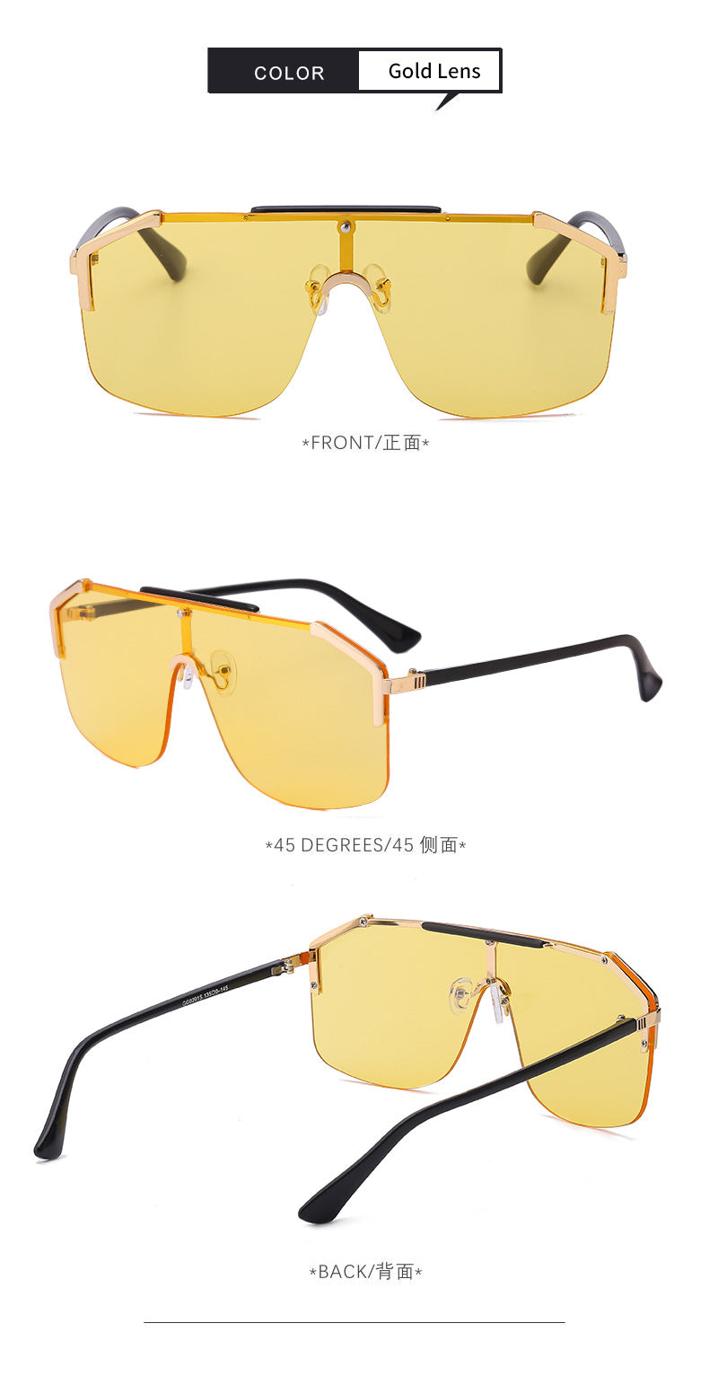 2025New Large Frame Sunglasses for Women, European and American Style, Internet Celebrity Same Style, Trendy Outdoor Sunglasses for Women sunglasses