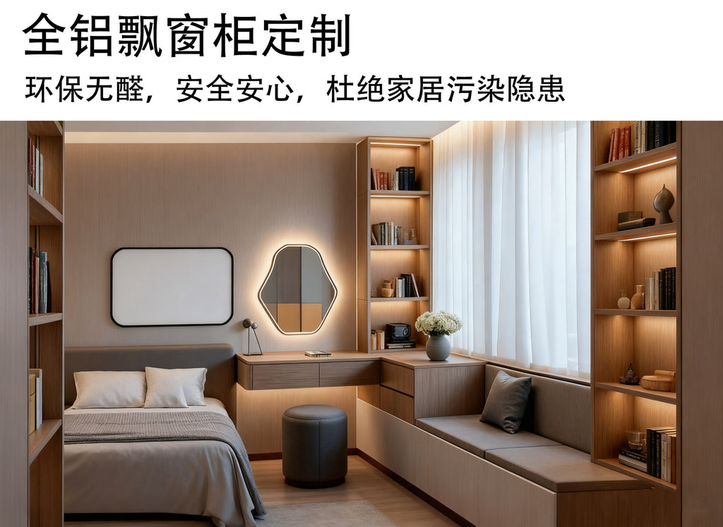 Custom Whole House Aluminum Alloy Wardrobe Honeycomb Welding Board Home Bedroom Master Bedroom Large Capacity Large Wardrobe Factory Direct