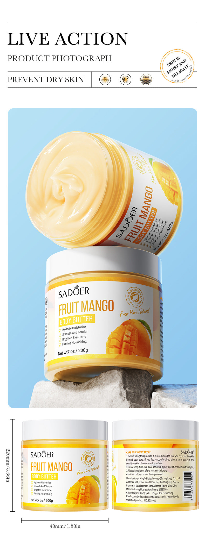 Full English Plant Body Lotion SADOER Avocado Moisturizing Rose Butter Body Lotion  Wholesale