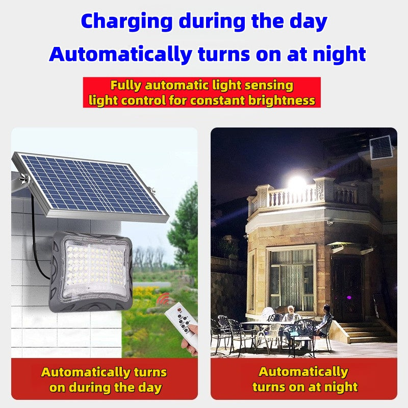 1000W Solar Light Outdoor Waterproof Super Bright Garden Light Yard Community Square LED Solar Floodlight Wholesale