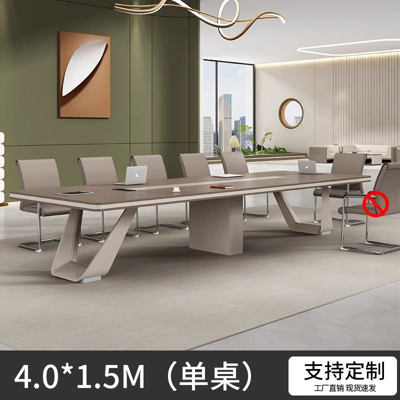 Conference Table Training Office Furniture Long Table Rectangular Table Office Large Simple Modern Meeting Table and Chair Set