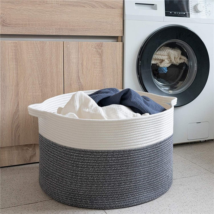 Woven Storage Basket Laundry Basket Dirty Clothes Basket Miscellaneous Children's Toy Organizer Foldable