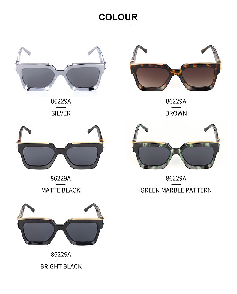 86229Small Frame Sunglasses for Women, European and American Style, Small Size, 0k Rich Man Same Style Sunglasses for Men, Trendy sunglasses