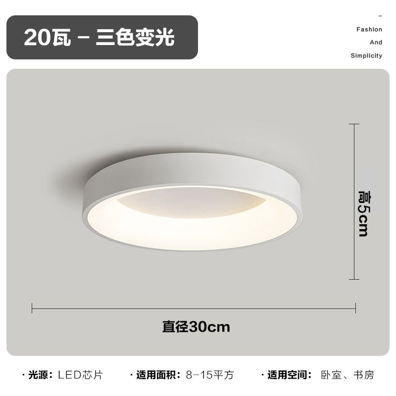 Master Bedroom Light Eye Protection Round Master Bedroom Light LED Ceiling Lamp Artistic Minimalist Full Spectrum Zhongshan Lighting Internet Celebrity Model