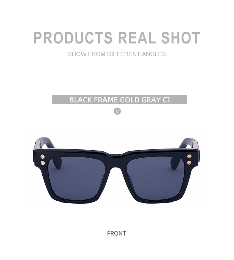 Men's Square Frame Sunglasses2025New European and American style sunglasses for men with a high-end fashion retro design and sun protection