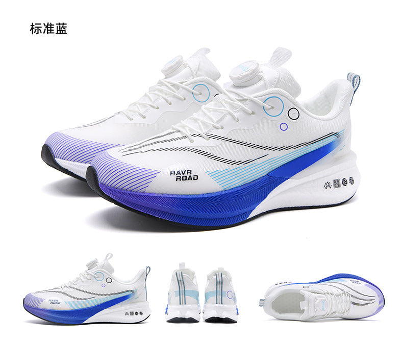 Red Rabbit8PRO Full-length Carbon Plate Men's and Women's Youth Racing Breathable Mesh Running Shoes Rotating Buckle Shock-absorbing Sports Shoes