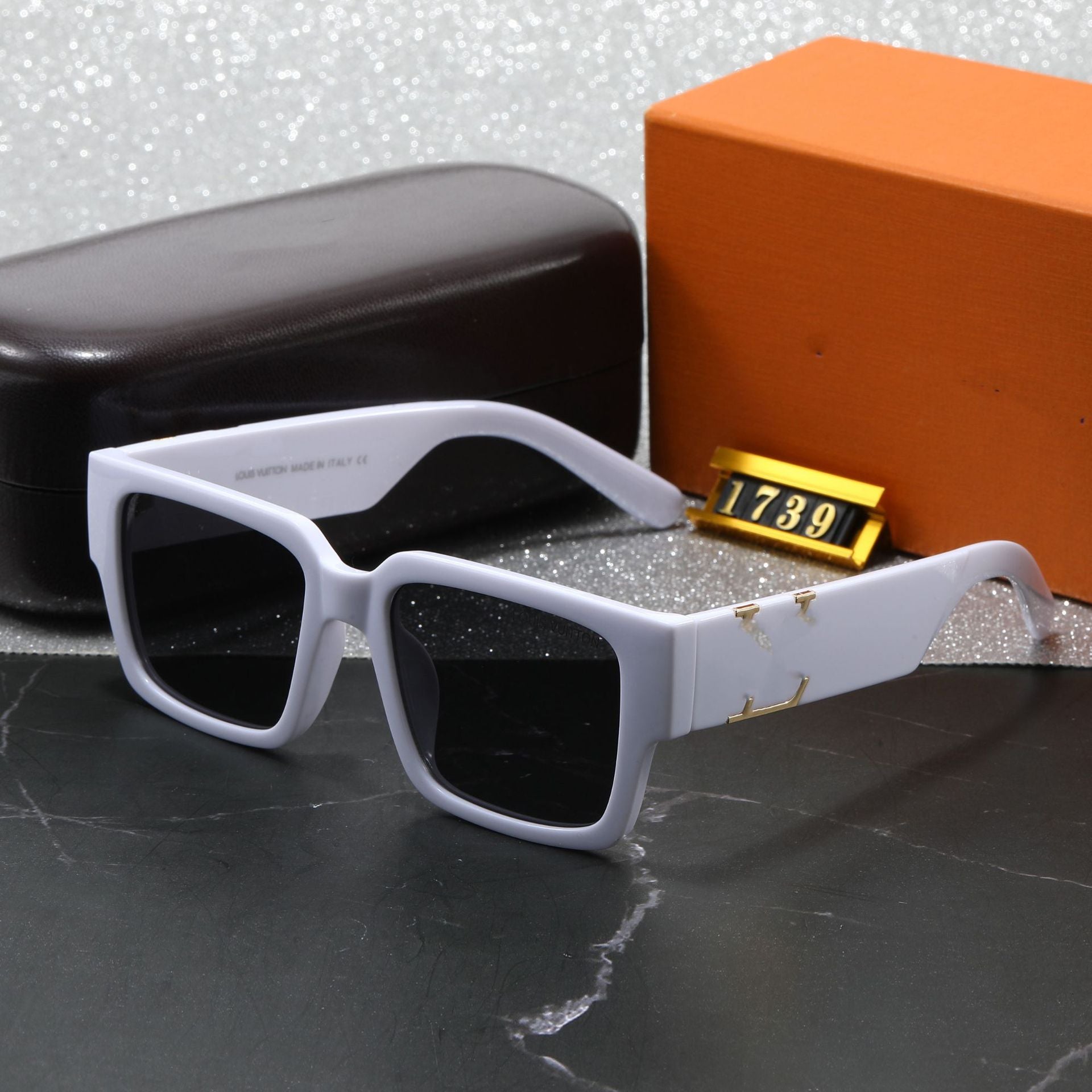 New Fashion Large Frame Square Lens Women's High-end Sunglasses European and American Trend Outdoor Sunshade Wholesale