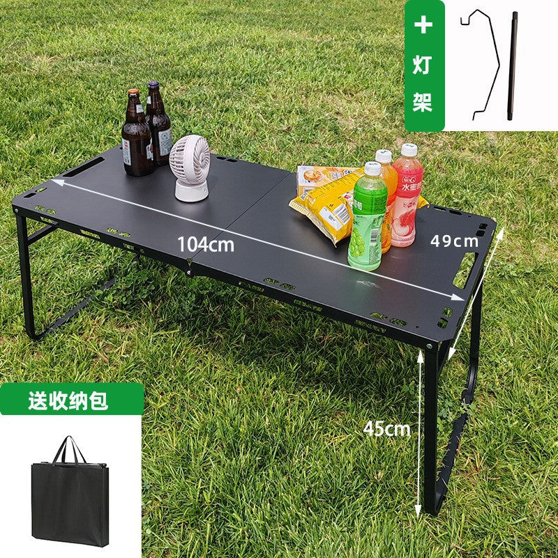 Outdoor folding table camping picnic table igt Hydraulic Tactical Table Portable Semi-Automatic Table Camping Integrated