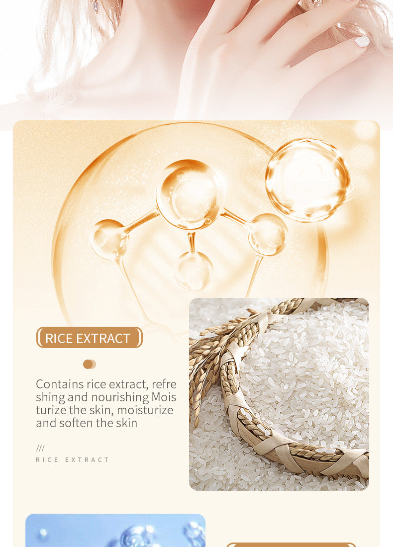 Full English Rice Skincare Set BIOAOUA Rice Puree Series Six-Piece Set Box  Wholesale