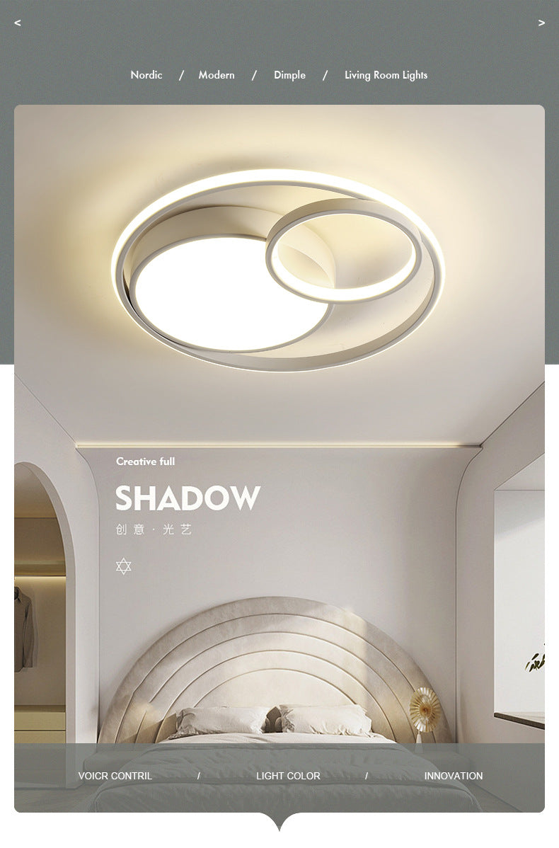 Wholesale New Bedroom Lamp Dining Room Lamp Living Room Lamp Simple Modern Cozy Master Bedroom Round Nordic Ceiling Light Fixture