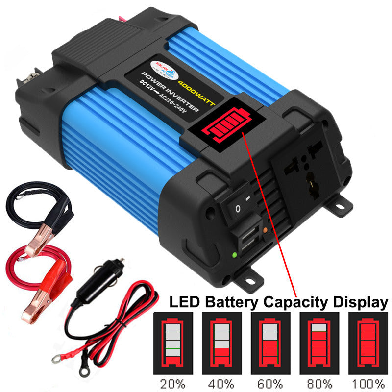 Automobile and Motorcycle Parts Car Converter Inverter300W/500W 12V Turn110V/220V Car Inverter Power Supply