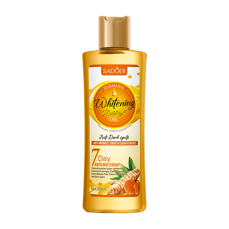 SADOER姜黄美白按摩精油保湿身体通用精油跨境批发