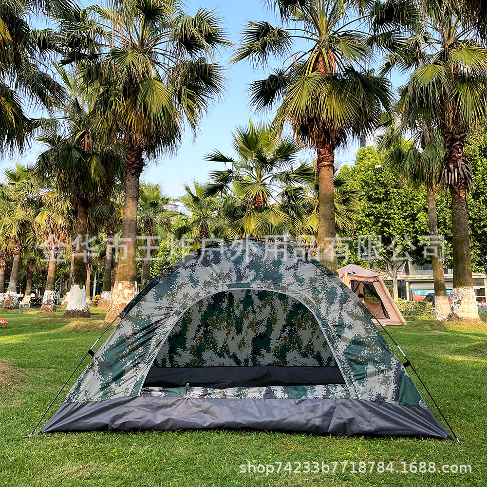 Camouflage Tent Outdoor Camping Training Camping Setup Tent2People Tent Leisure Equipment Export