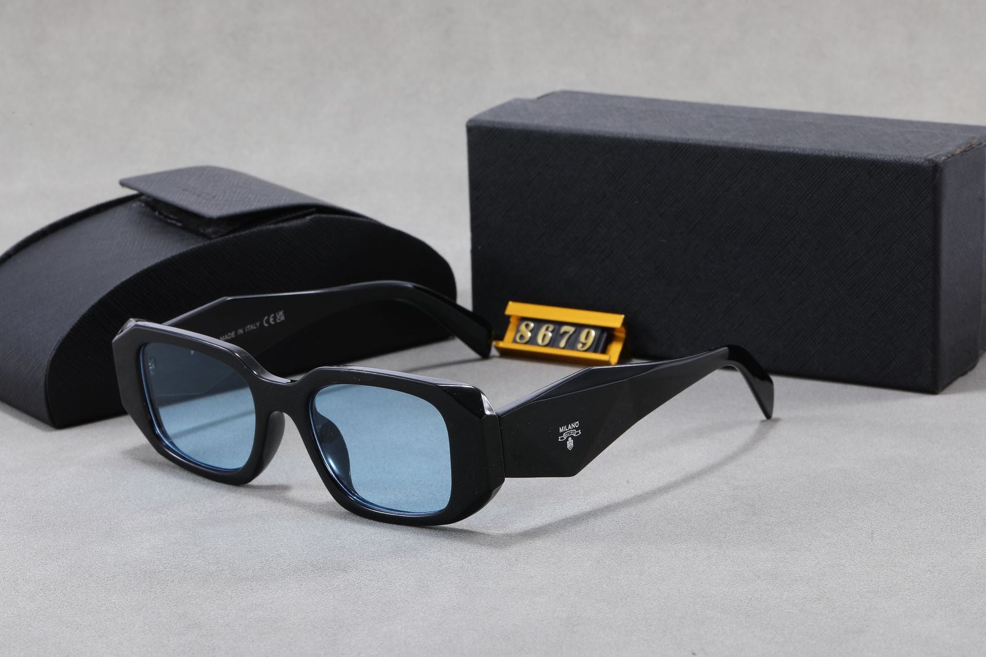 New P Home Sunglasses Europe and America ins Fashion Trade Sunglasses Cat Eye Small Frame Retro High-end Feel2660Same Style