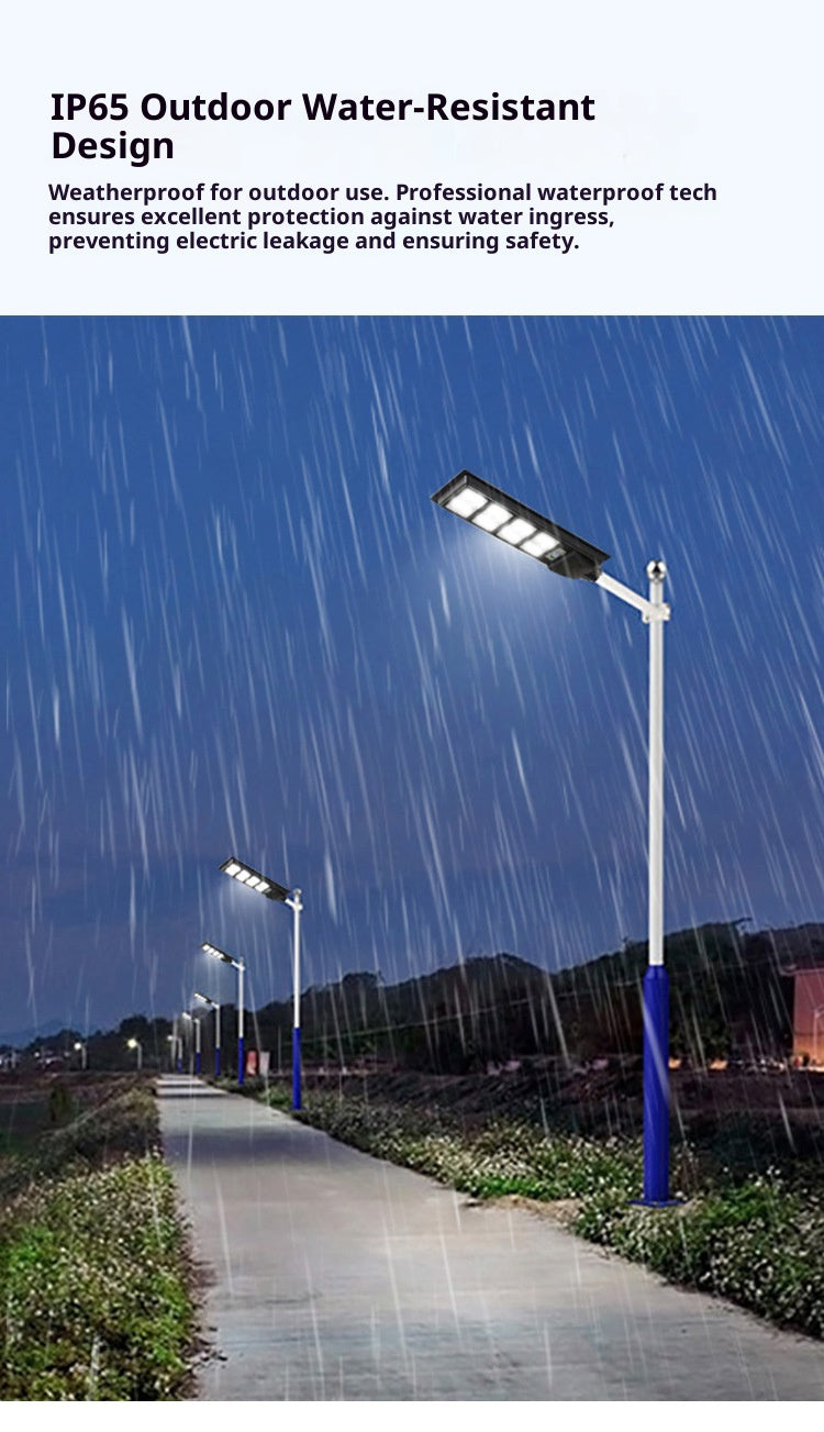 Solar Outdoor Garden & Road Lights IP65 Waterproof LED High Pole Mount with Aluminum Construction