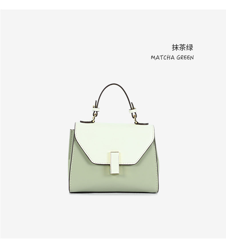 2024New Kelly Bag Yao Chen Same Style Single Shoulder Crossbody Handbag Small Square Bag European and American Fashion Casual Women's Bag