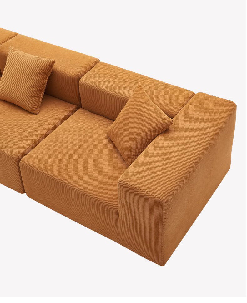 Fully Compressed Sofa Compression Sofa Corduroy Fabric Sofa for Home Living Room Straight Sofa Shipping and tax not included