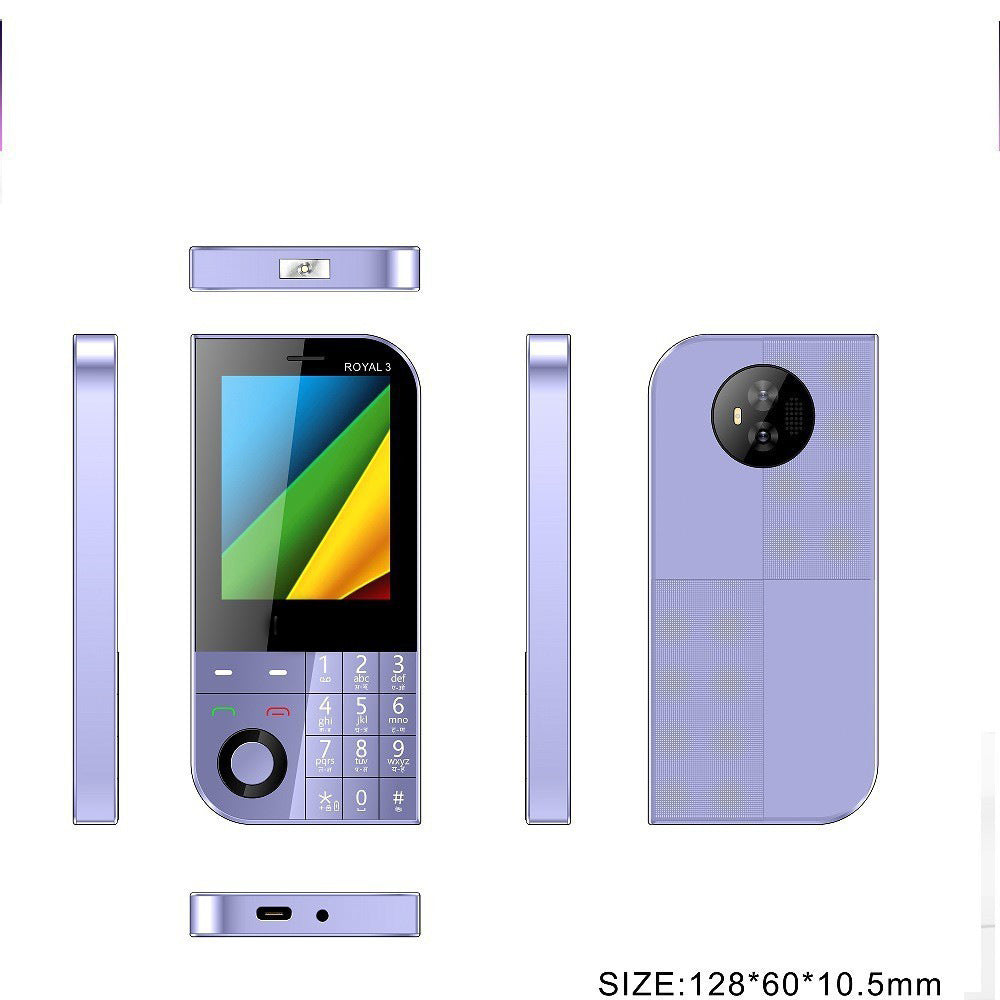 2024New Model Bulk Production2GGSM Large Screen2.81-inch button phone for elderly and students with long standby time